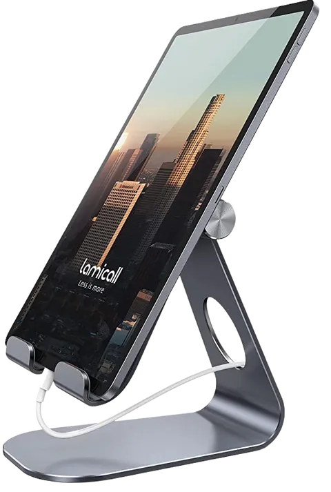 Tablet-Ständer in grau